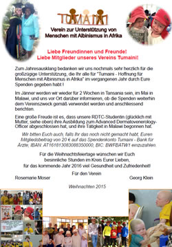 Weihnachtsbrief 2015